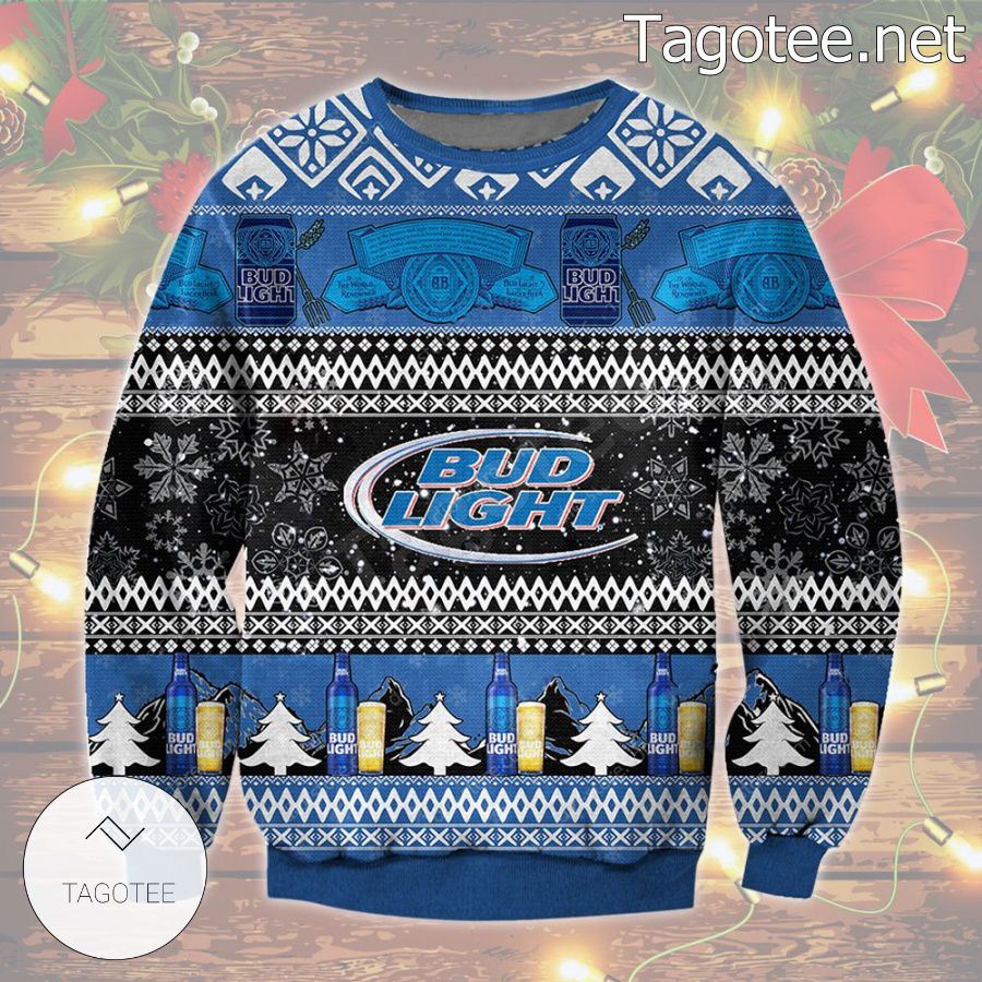 Bud Light Beer Holiday Ugly Christmas Sweater