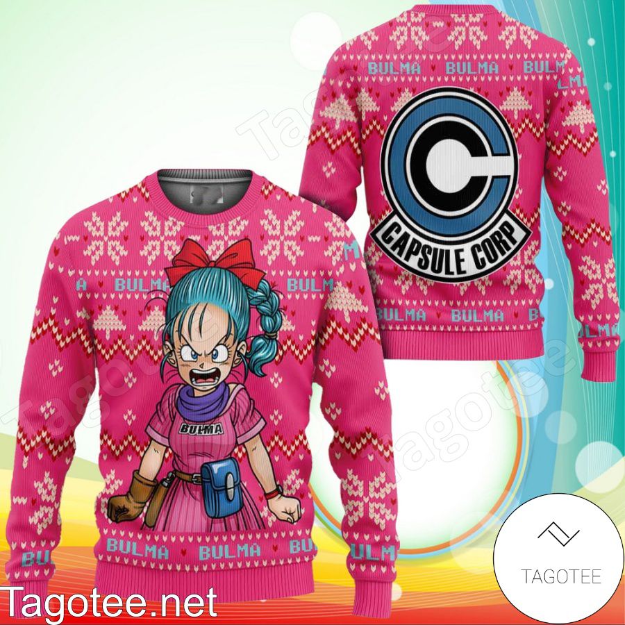 Bulma Dragon Ball Z Xmas Anime Xmas Ugly Christmas Sweater