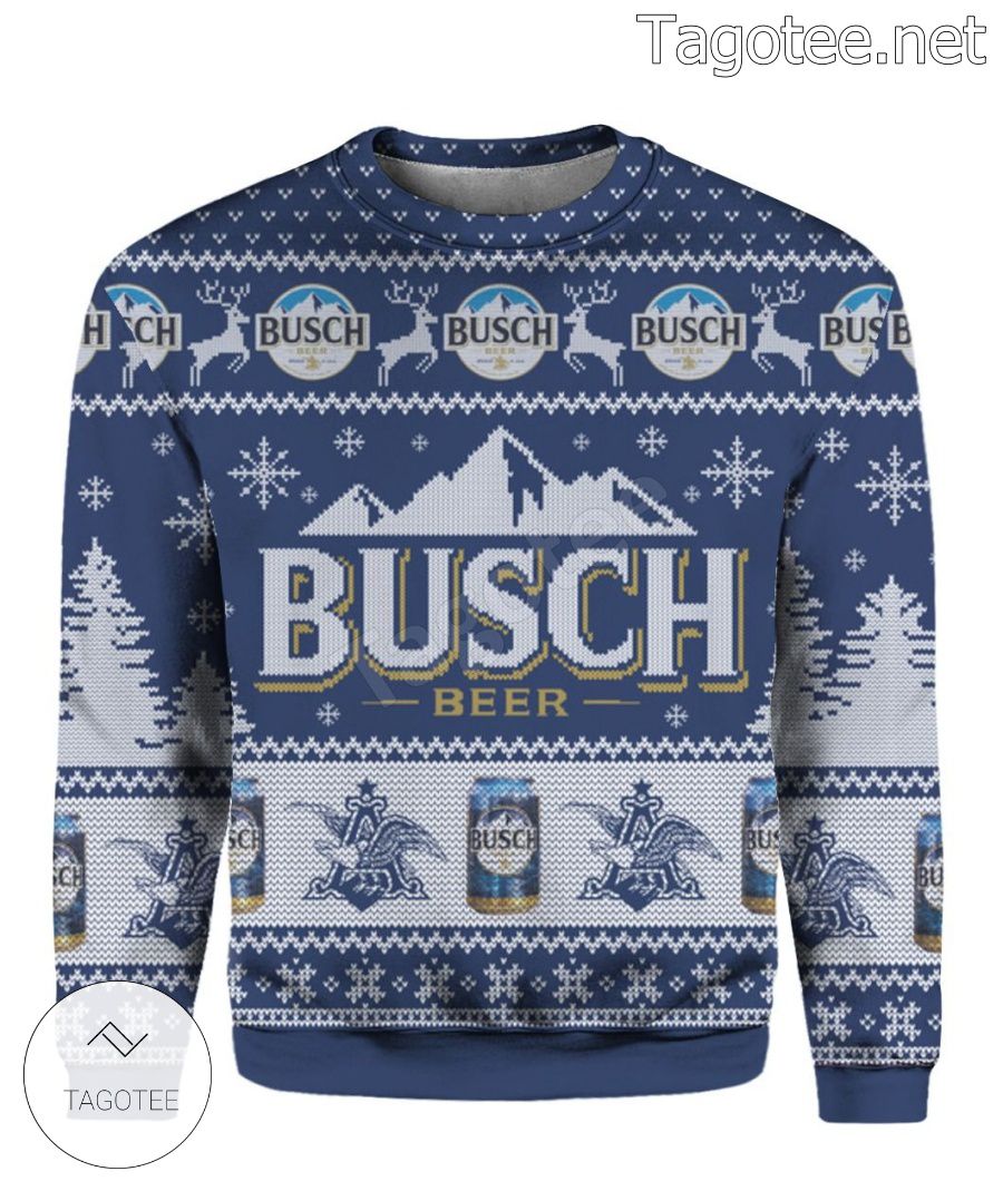Busch Beer Holiday Ugly Christmas Sweater