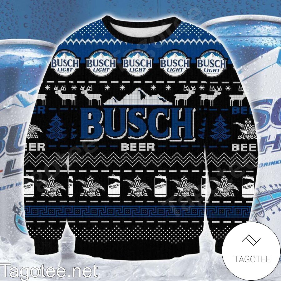 Busch Light Beer Ugly Christmas Sweater 3D