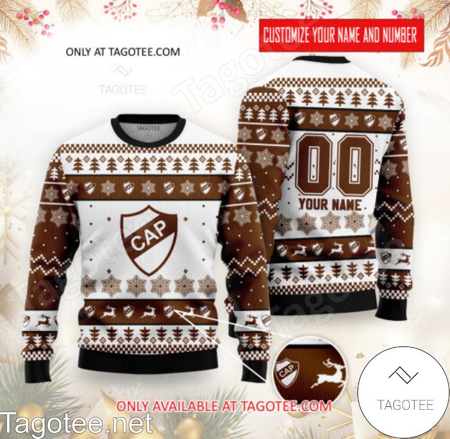 CA Platense Custom Ugly Christmas Sweater - BiShop
