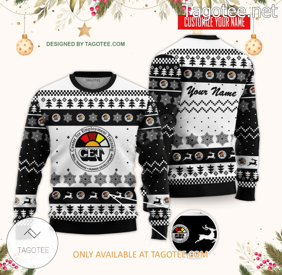 CET-Alexandria Custom Ugly Christmas Sweater - BiShop