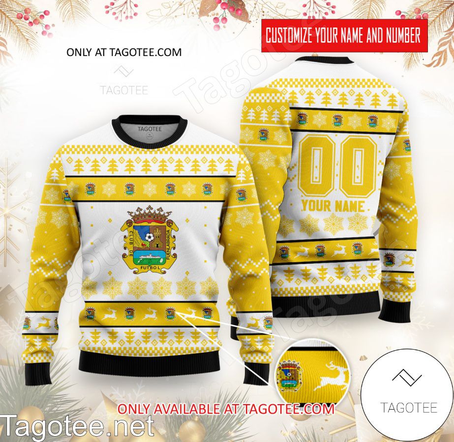 CF Fuenlabrada Custom Ugly Christmas Sweater - BiShop