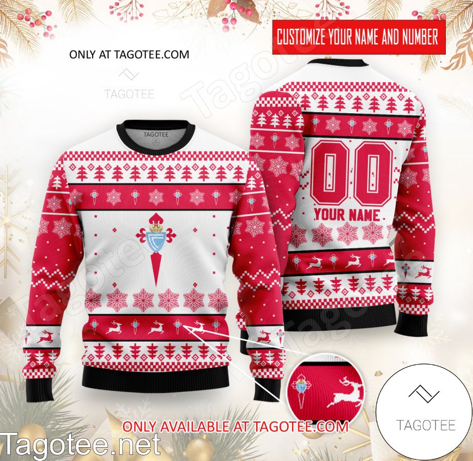 Celta Vigo Custom Ugly Christmas Sweater - BiShop