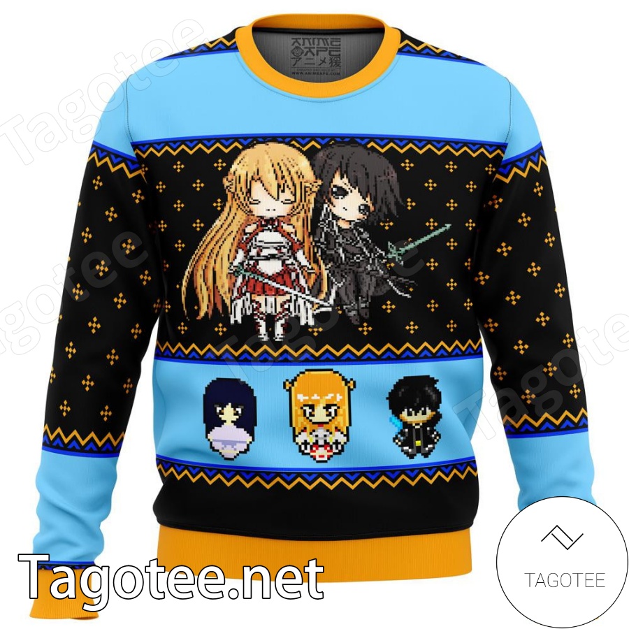 Sword Art Online Anime Hoodie Kirito and Asuna Unisex Pullovers