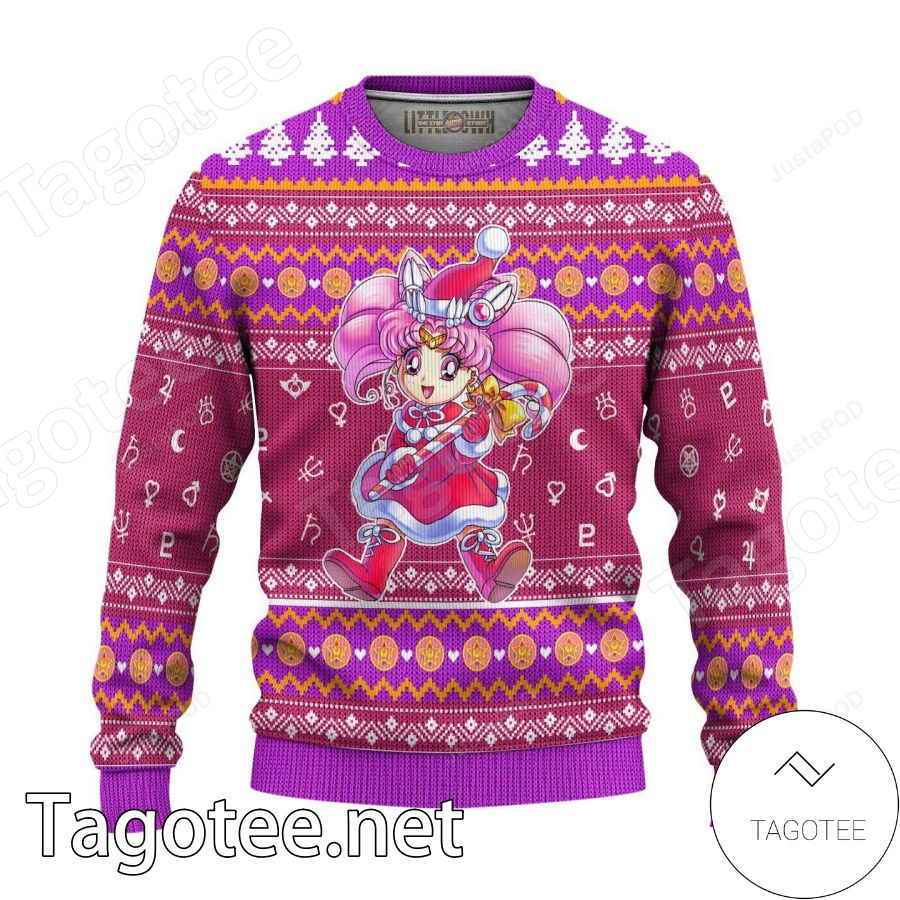 Chibiusa Tsukino Sailor Moon Anime Xmas Ugly Christmas Sweater - Tagotee