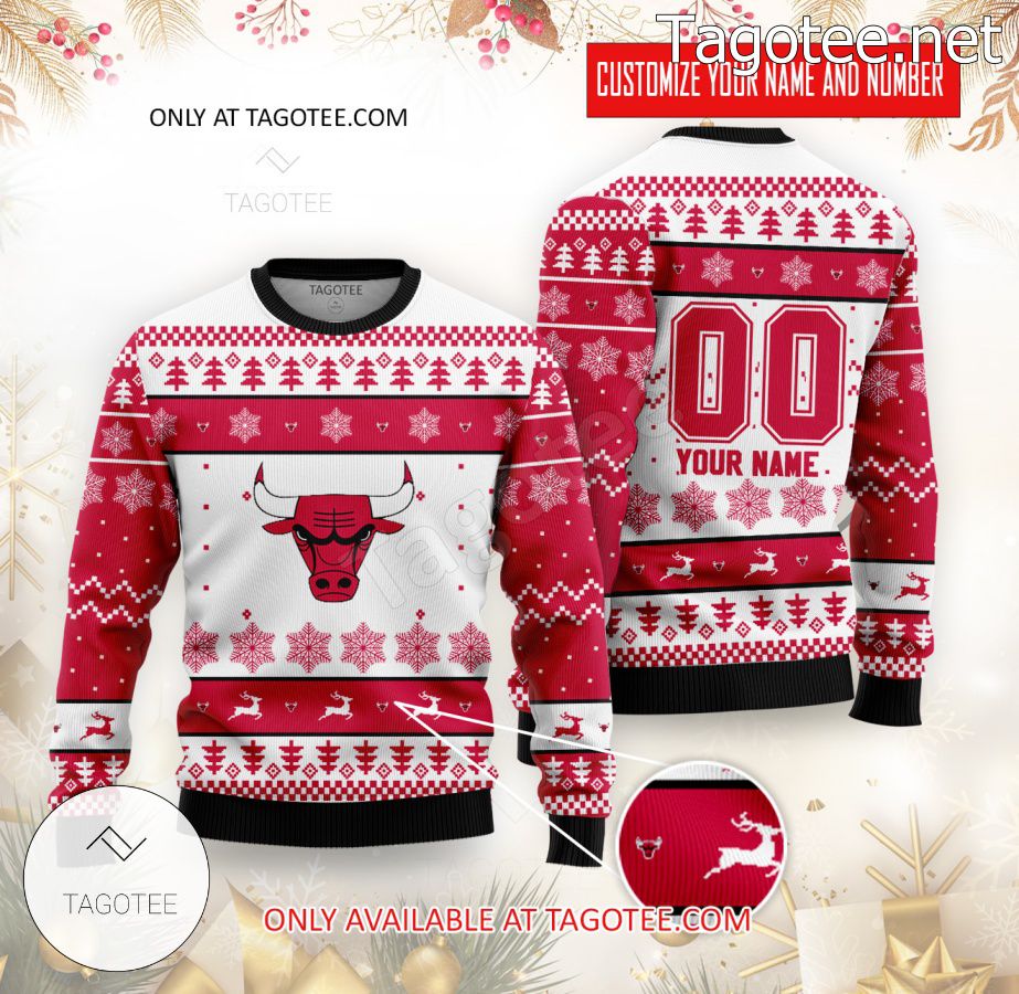 Chicago Bulls Basketball Custom Ugly Christmas Sweater - MiuShop