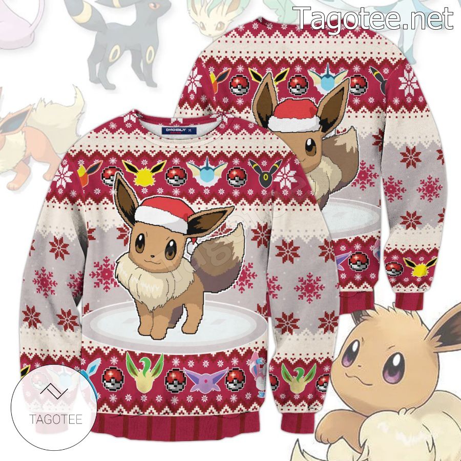 Christmas Eeveelution Pokemon Xmas Ugly Christmas Sweater