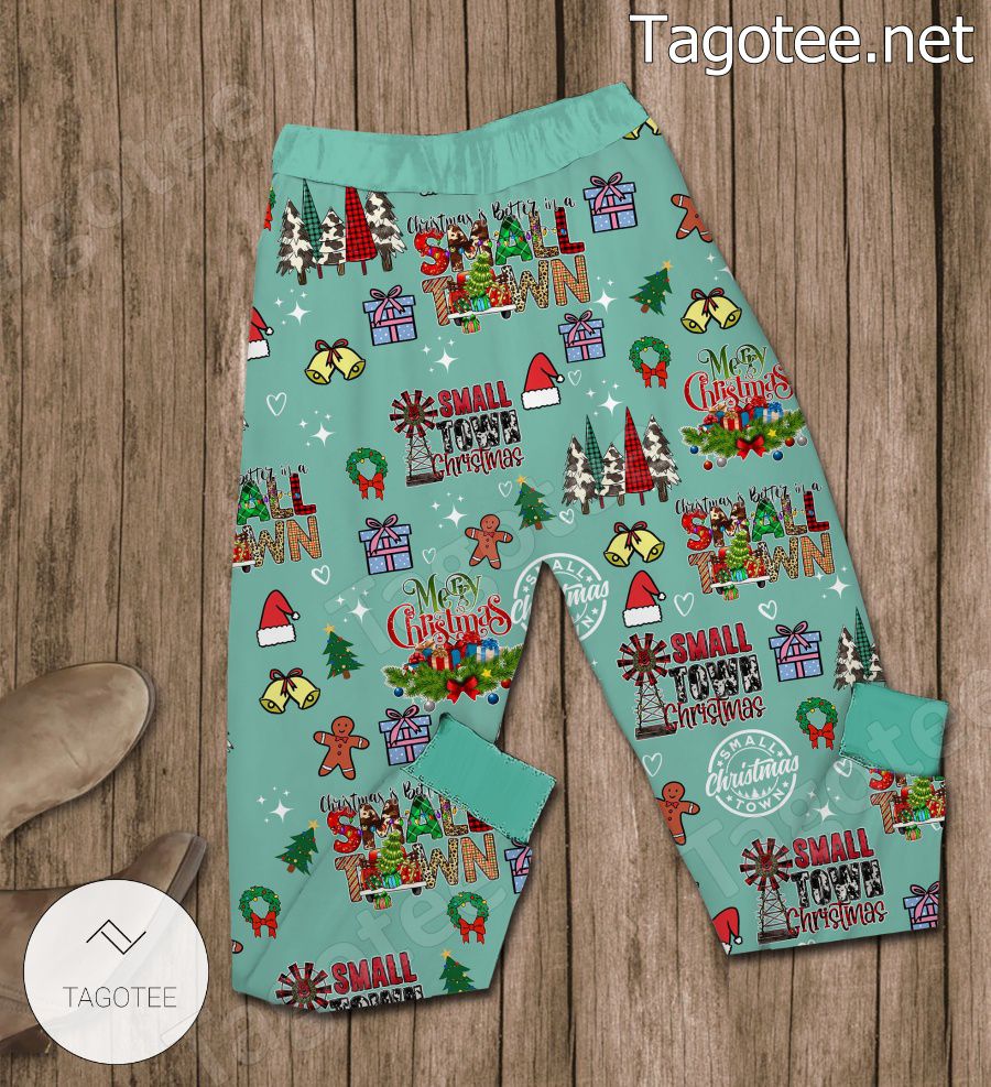 Christmas Is Better In A Small Town Pajamas Set b