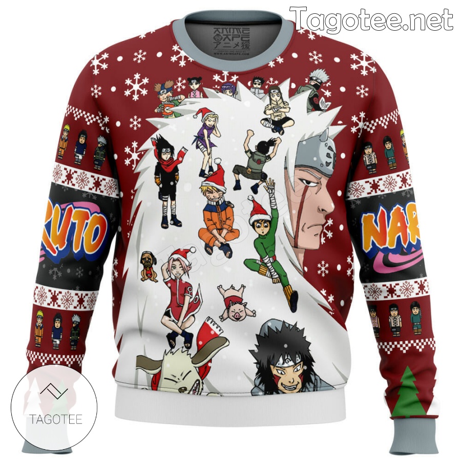 Christmas Naruto Characters Naruto Xmas Ugly Christmas Sweater - Tagotee