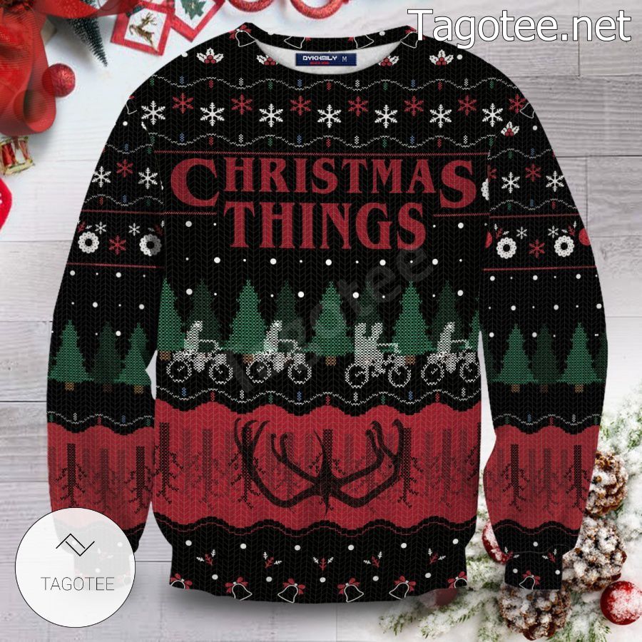 Christmas Things Stranger Things Xmas Ugly Christmas Sweater
