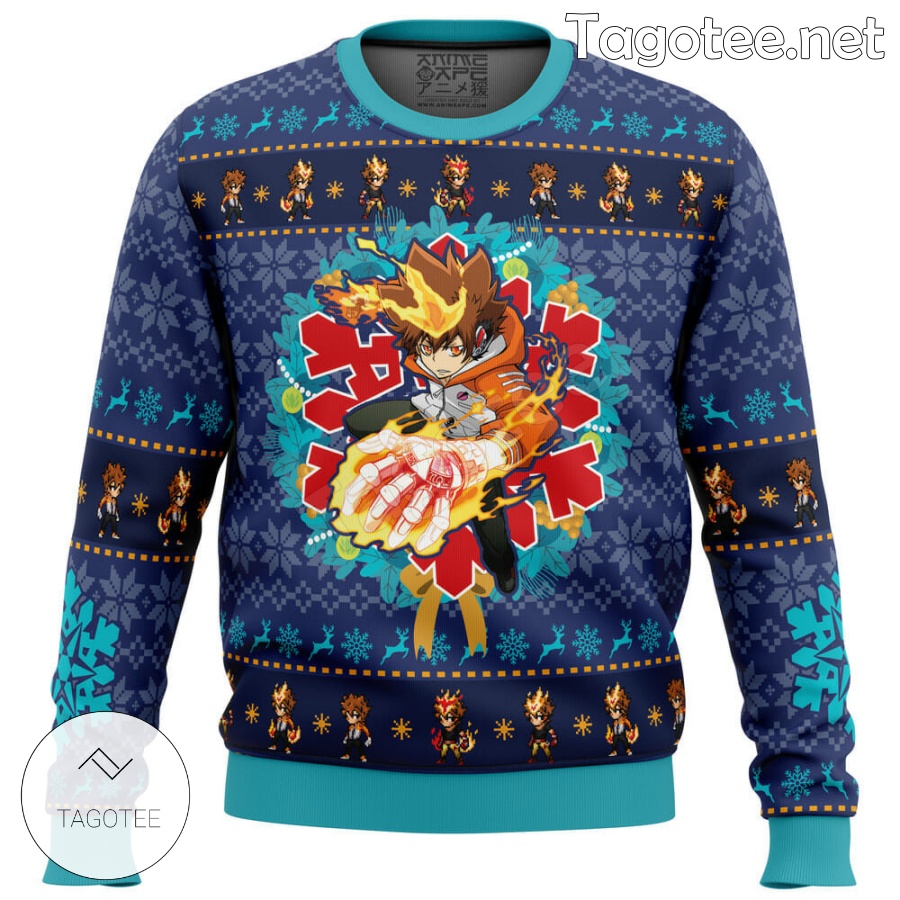 Christmas Tsunayoshi Sawada Kateyo Hitman Reborn Xmas Ugly Christmas Sweater