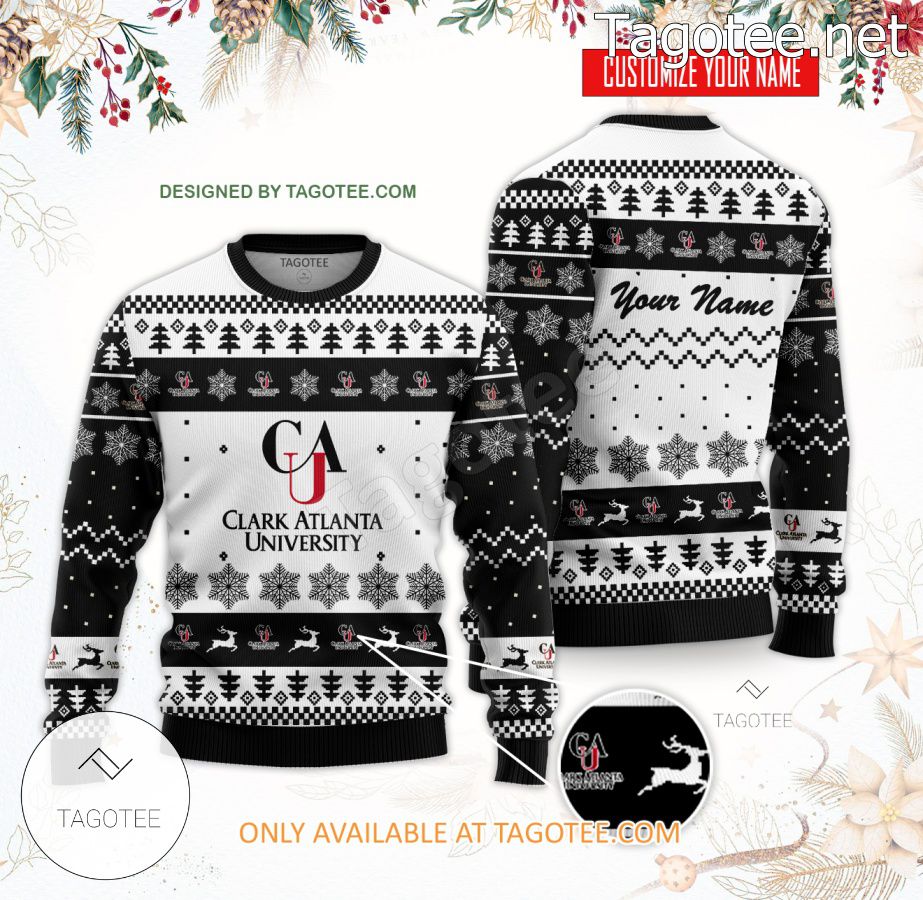 Clark Atlanta University Custom Ugly Christmas Sweater - BiShop