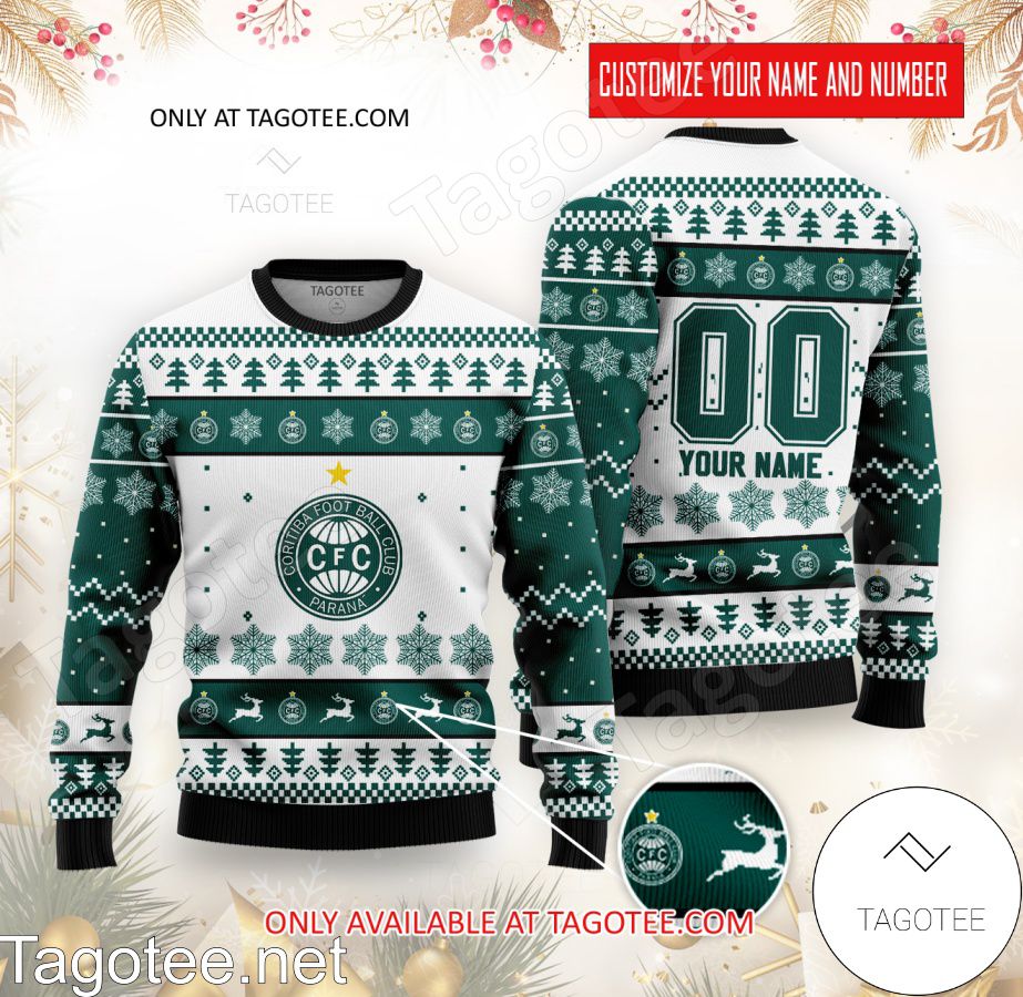 Coritiba PR Custom Ugly Christmas Sweater - BiShop