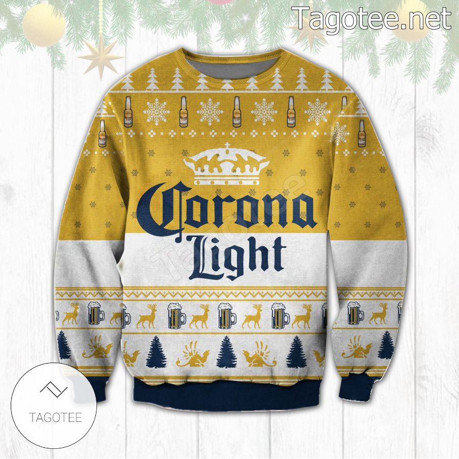 Corona Light Beer Holiday Ugly Christmas Sweater
