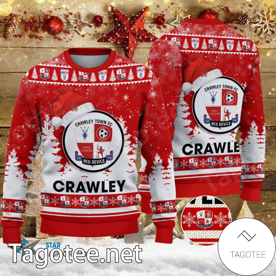 Crawley Town Sport Ugly Christmas Sweater - Tagotee