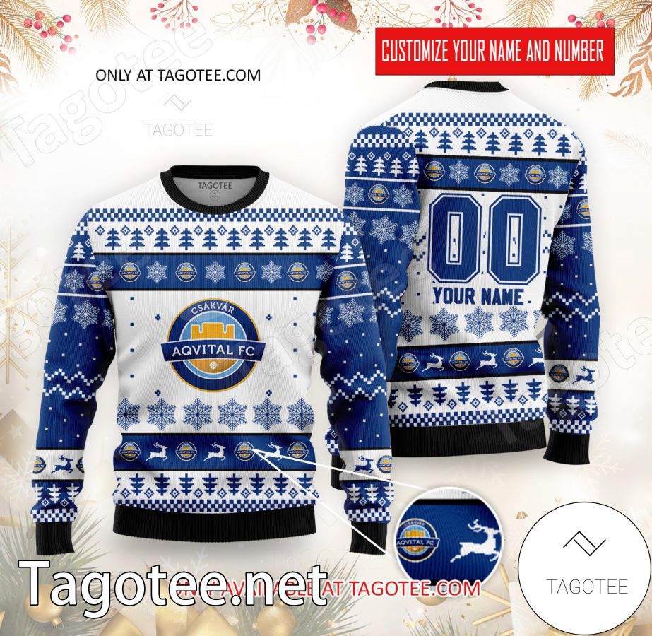 Csákvári TK Custom Ugly Christmas Sweater - EmonShop