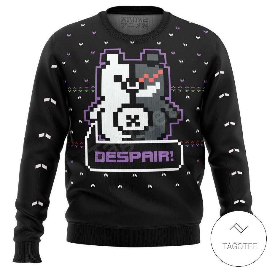 Danganronpa Monokuma Despair Xmas Ugly Christmas Sweater