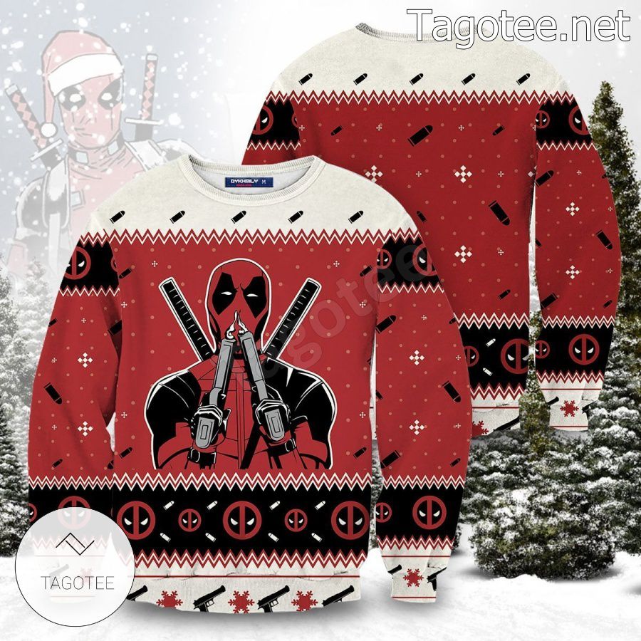 Deadpool Maximum Effort Xmas Ugly Christmas Sweater