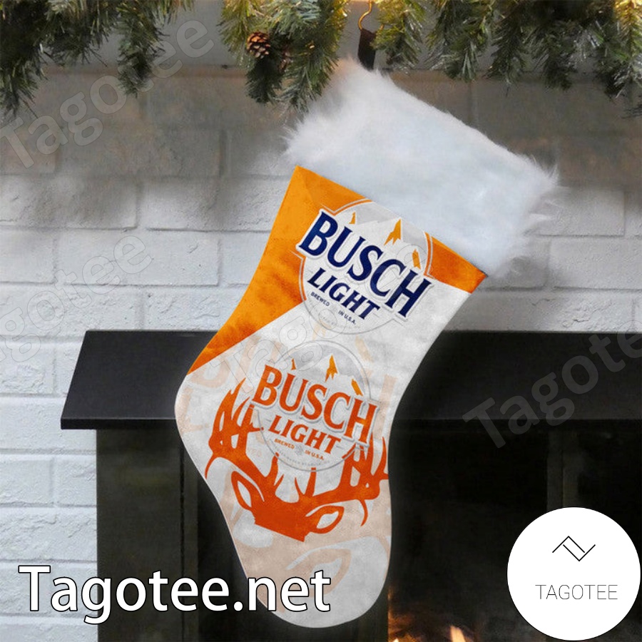Deer Busch Light Christmas Stockings