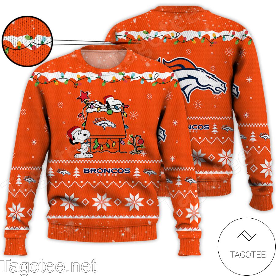 NFL Denver Broncos Christmas 3D Fashion Ugly Sweater For Winter