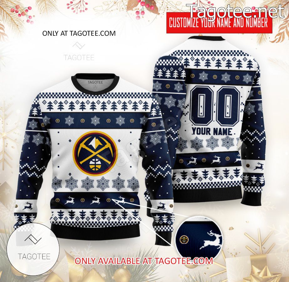 Denver Nuggets Basketball Custom Ugly Christmas Sweater - MiuShop