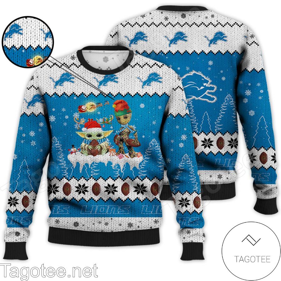 Cincinnati Bengals NFL Baby Yoda And Baby Groot Ugly Christmas Sweater -  Tagotee