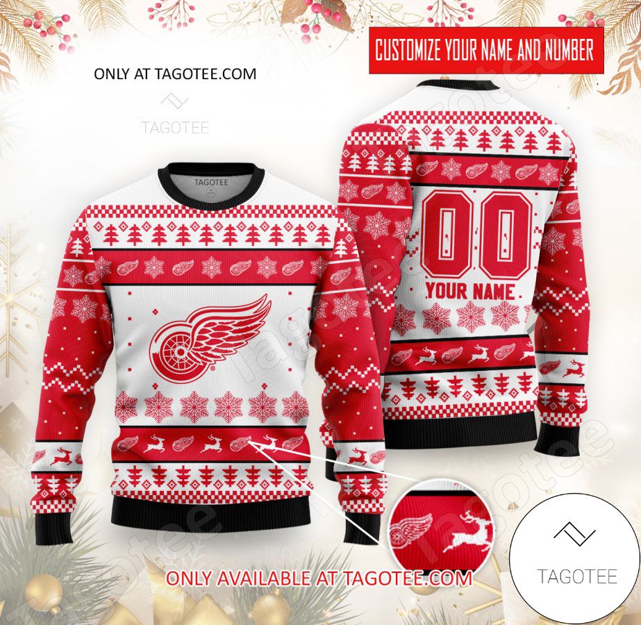 Red Wings Sweatshirt Detroit Red Wings Sweater Hockey 