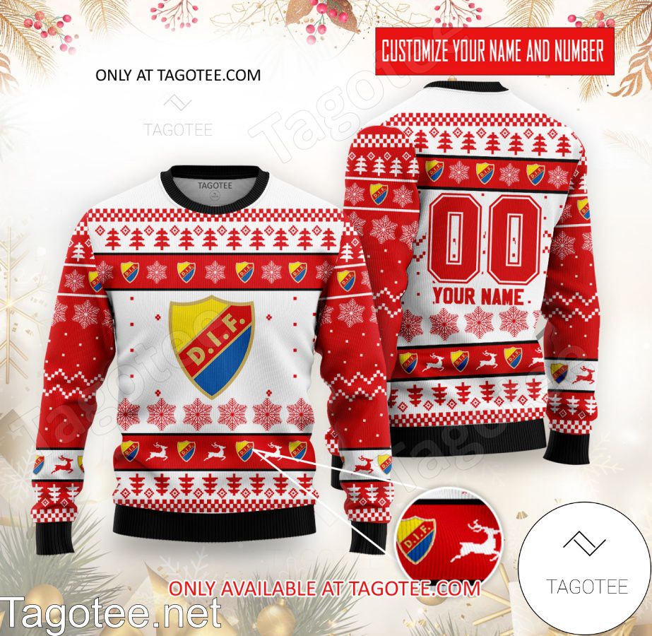 Djurgardens Custom Ugly Christmas Sweater - BiShop