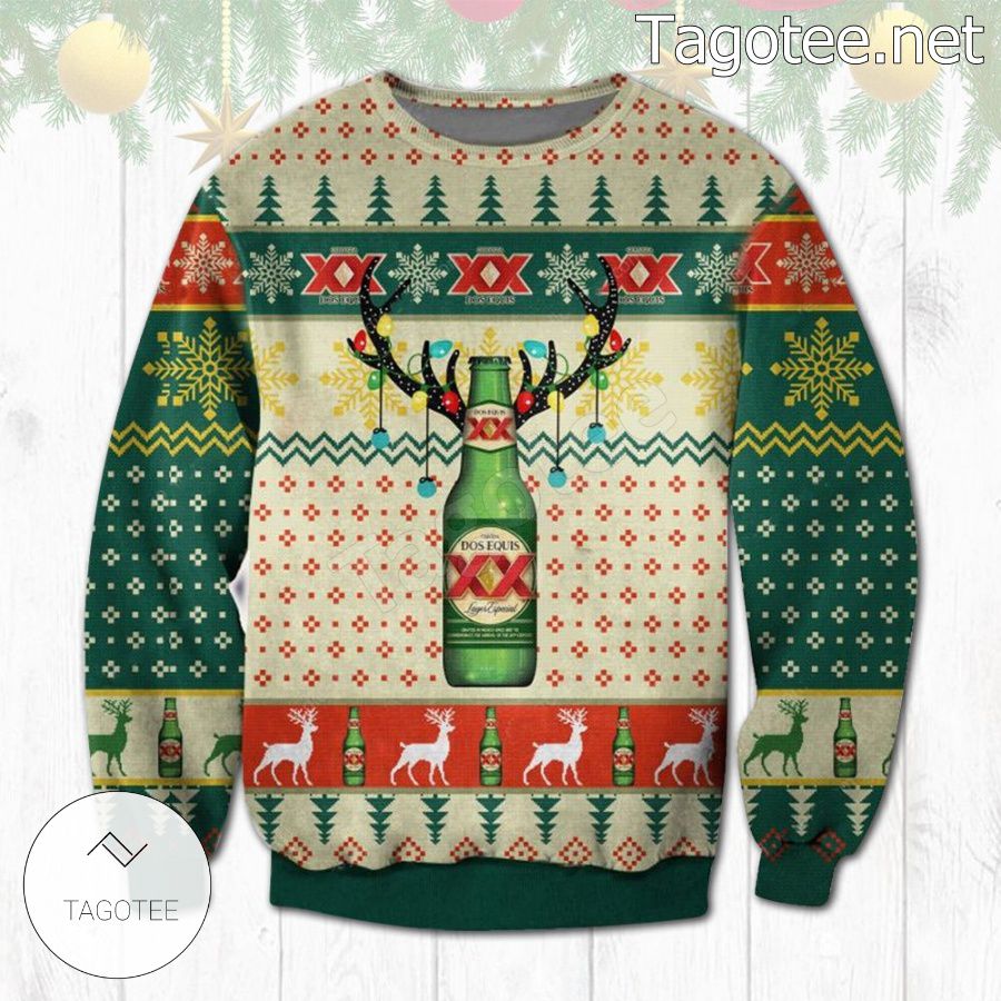 Dos Equis Lager Especial ReinBeer Holiday Ugly Christmas Sweater