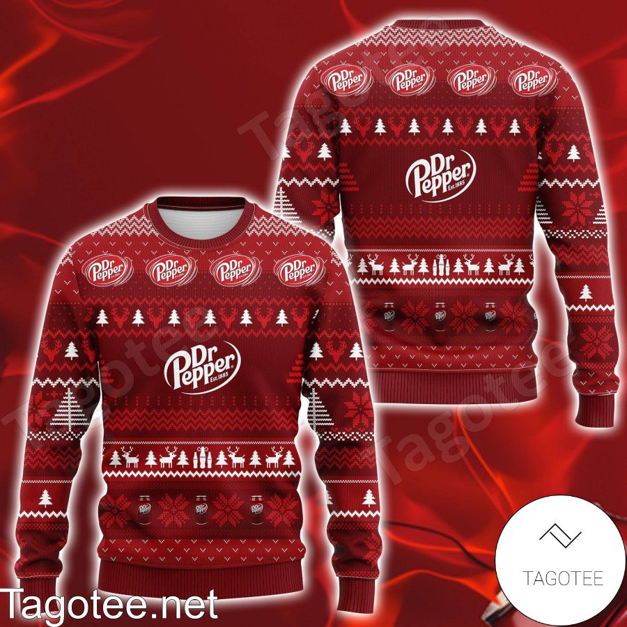 Dr Pepper Drink Ugly Christmas Sweater - Tagotee