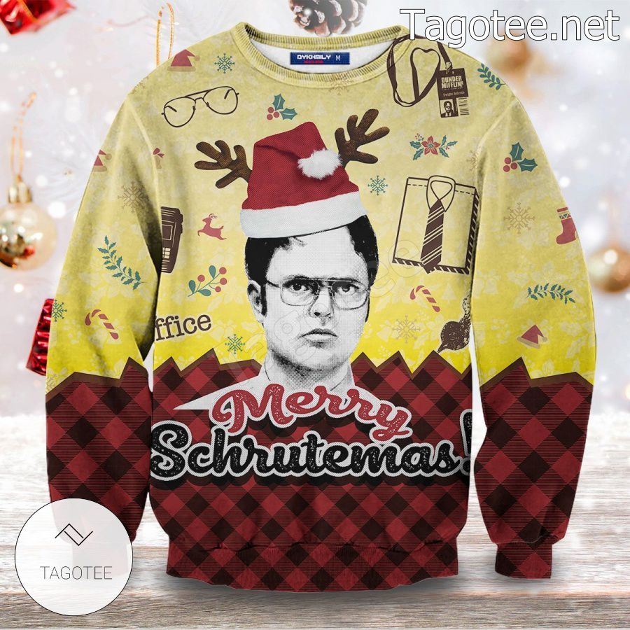Dwight Schrute Merry Schrutemas Xmas Ugly Christmas Sweater