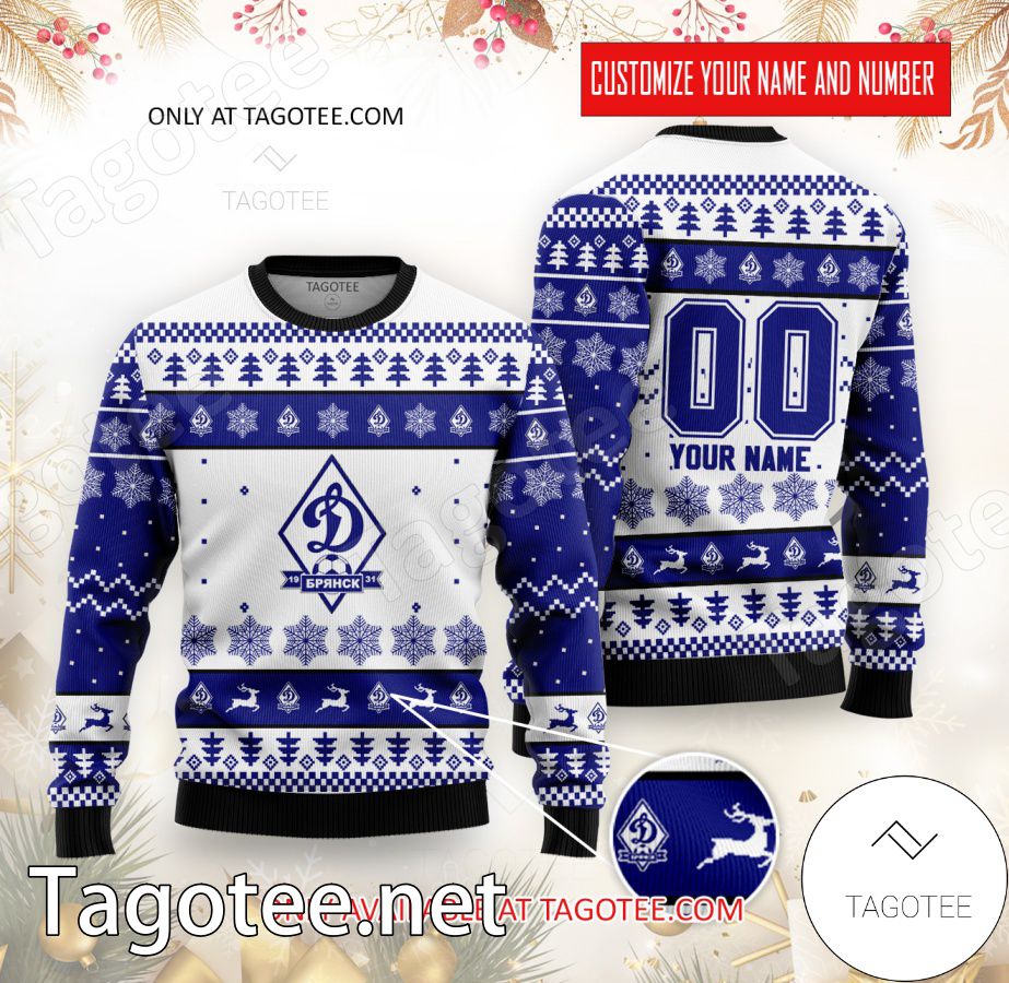 Dynamo Bryansk Custom Ugly Christmas Sweater - EmonShop