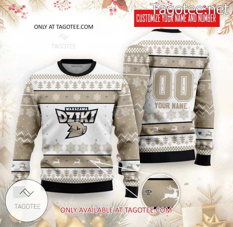 Dziki Warszawa Basketball Custom Ugly Christmas Sweater - MiuShop