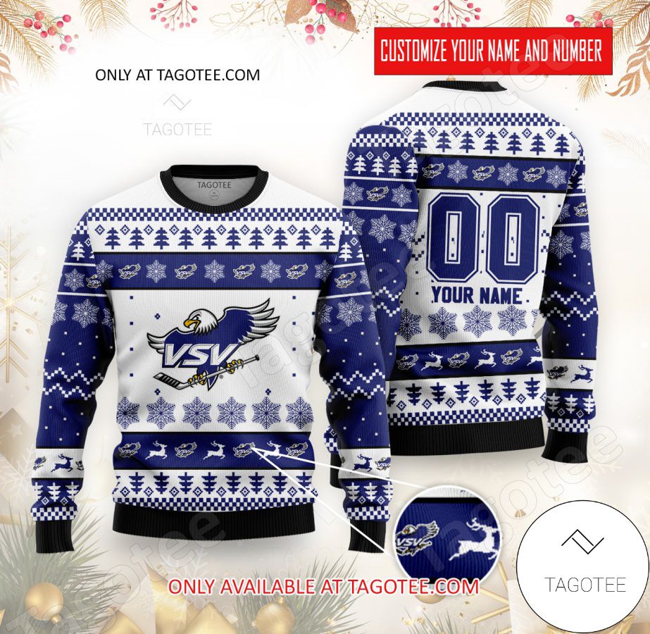 EC VSV Hockey Custom Ugly Christmas Sweater - EmonShop