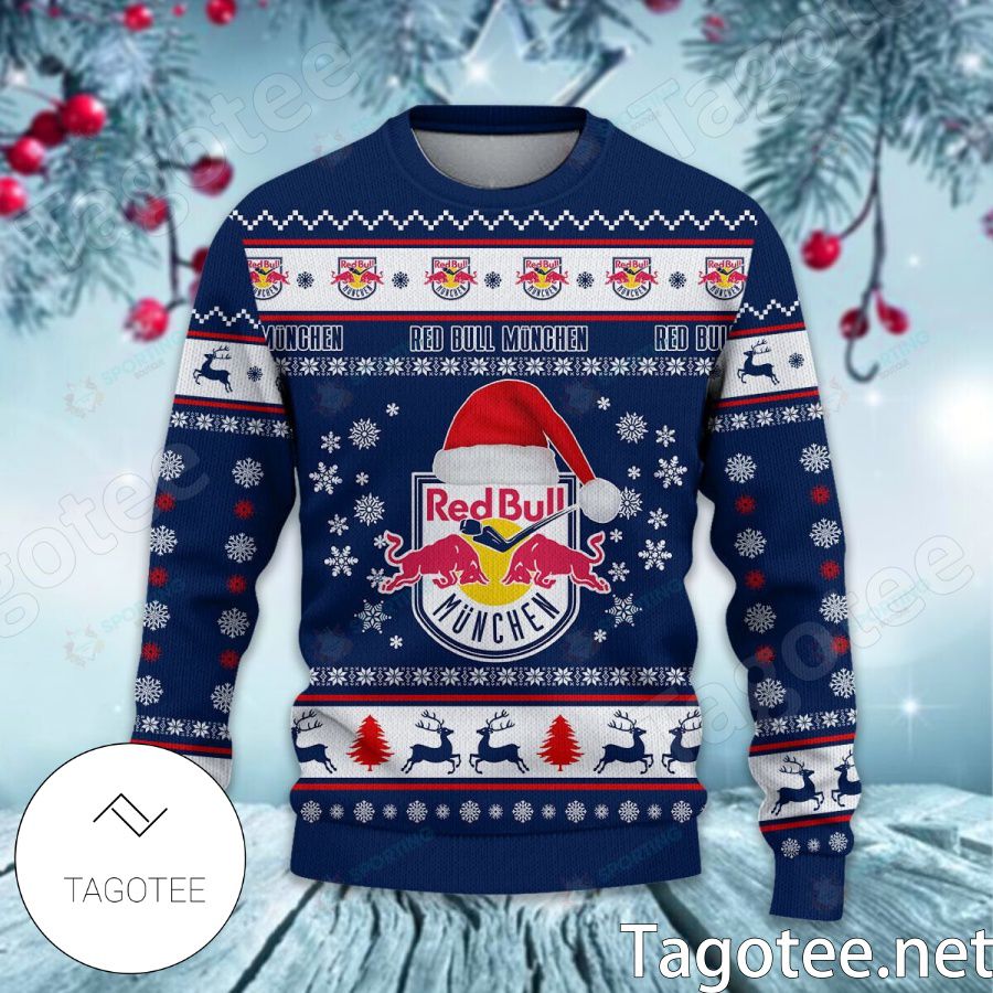 EHC Red Bull Munchen Sport Ugly Christmas Sweater - Tagotee