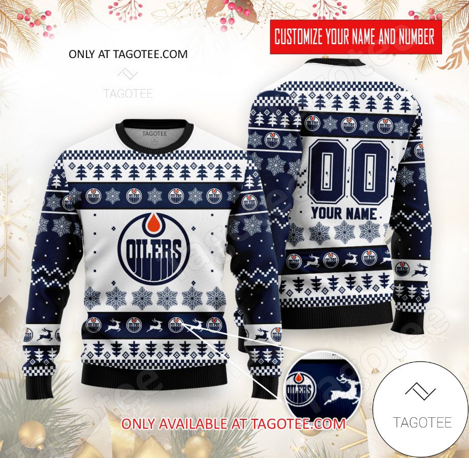 Custom Edmonton Oilers Unisex Sweatshirt NHL Hoodie Christmas