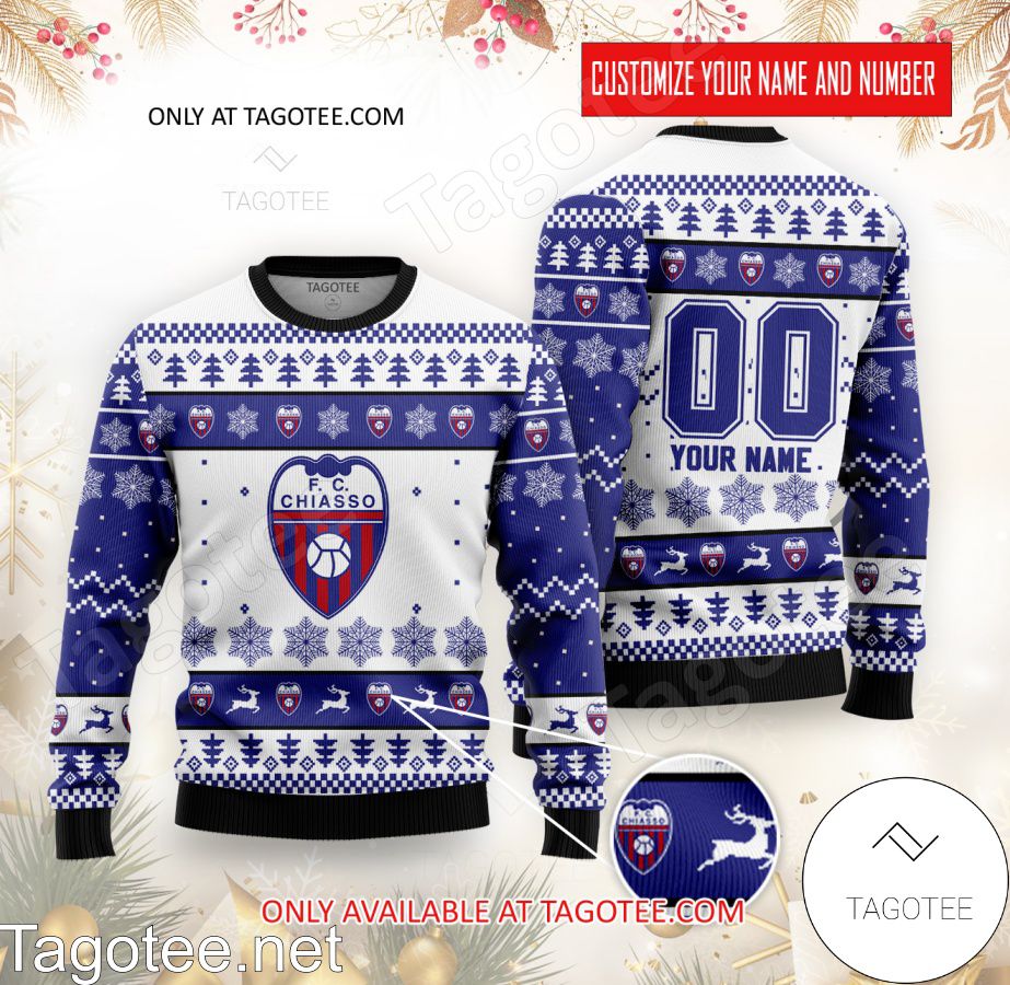 FC Chiasso Custom Ugly Christmas Sweater - BiShop