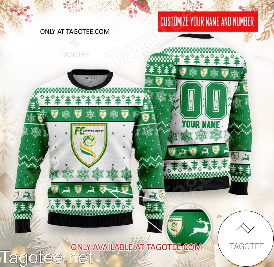 FC Echallens Custom Ugly Christmas Sweater - BiShop
