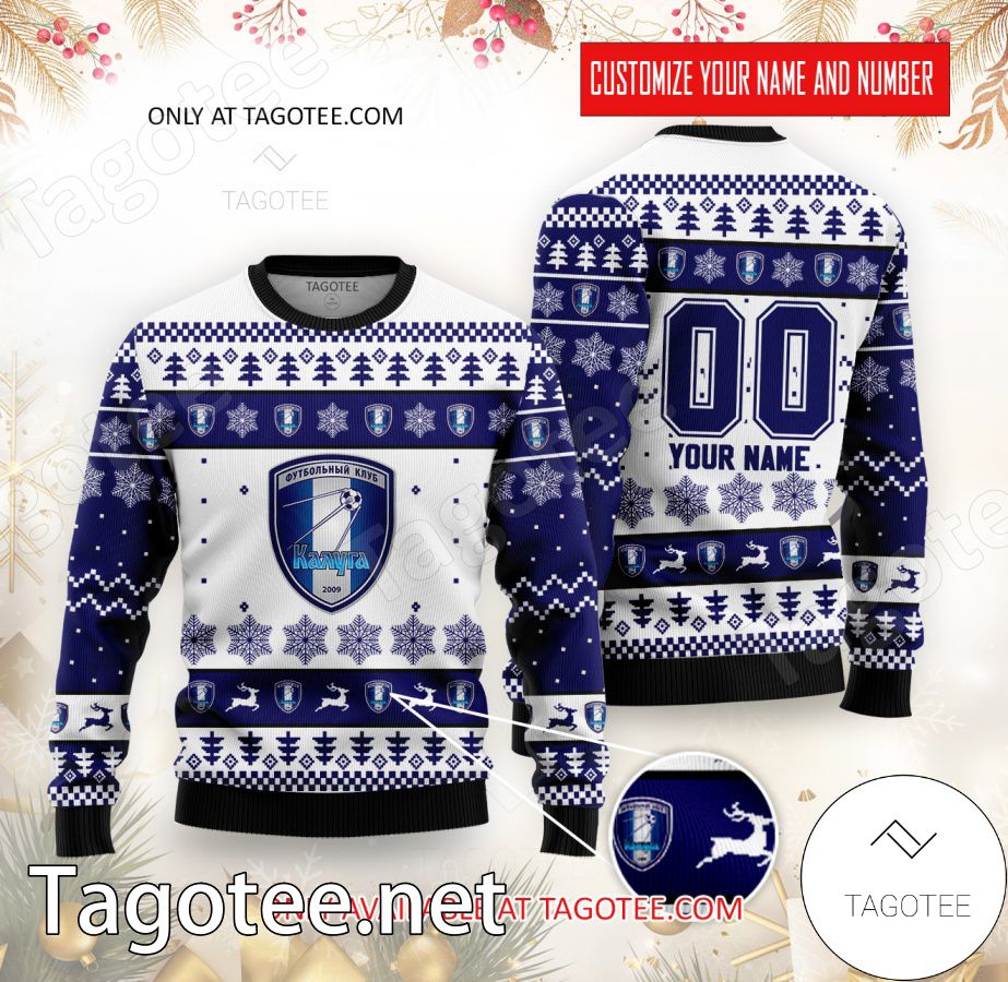 FC Kaluga Custom Ugly Christmas Sweater - EmonShop
