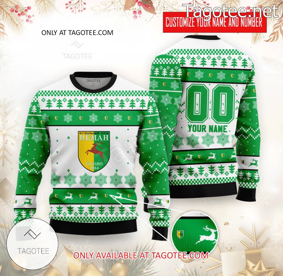 FC Neman Grodno Basketball Custom Ugly Christmas Sweater - MiuShop
