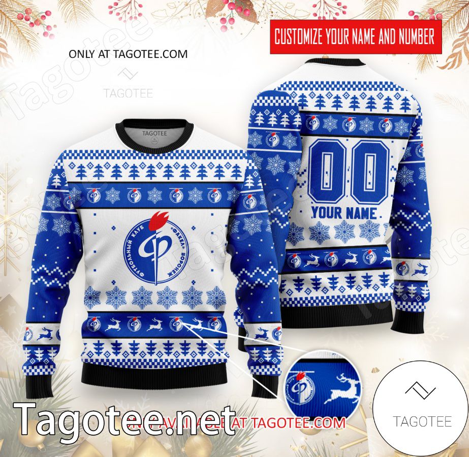 Fakel Voronezh Custom Ugly Christmas Sweater - EmonShop