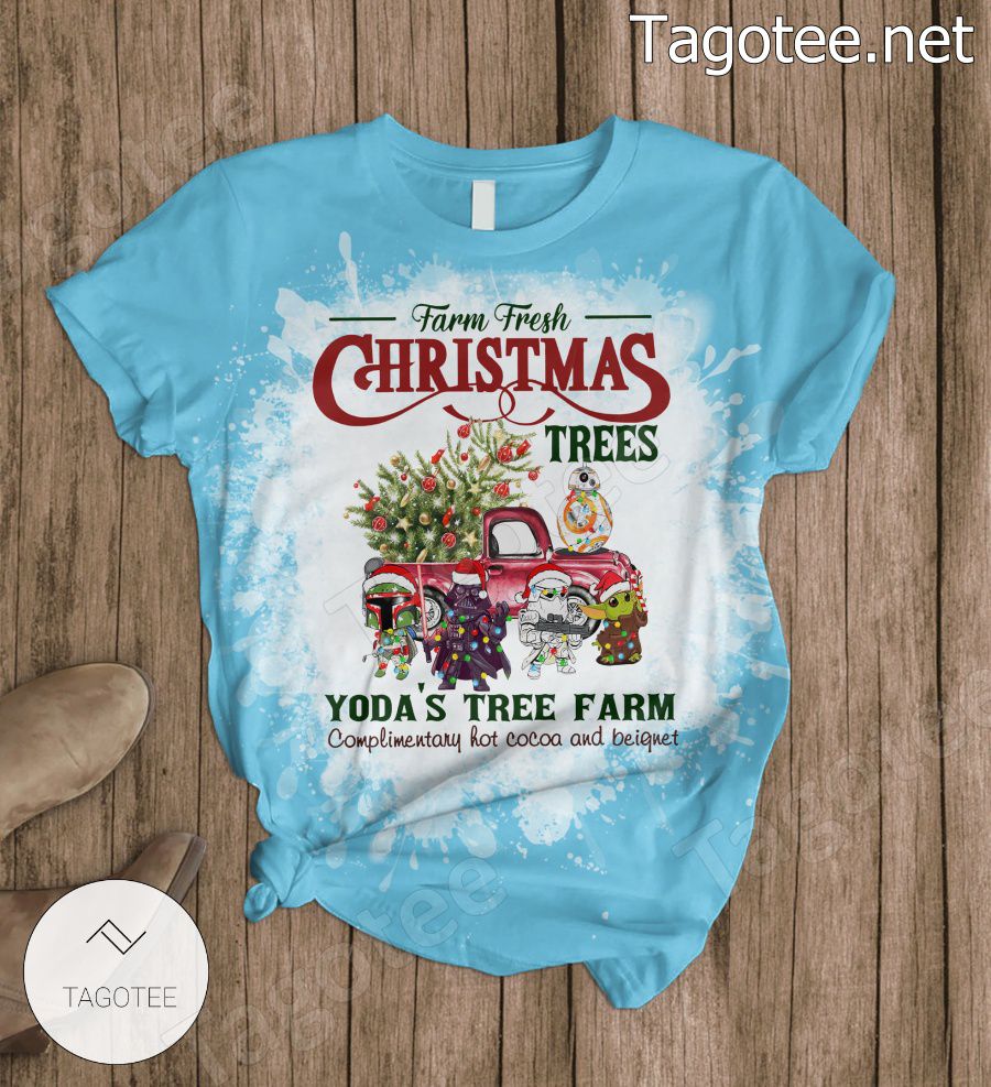 Farm Fresh Christmas Trees Yoda's Tree Farm Pajamas Set b