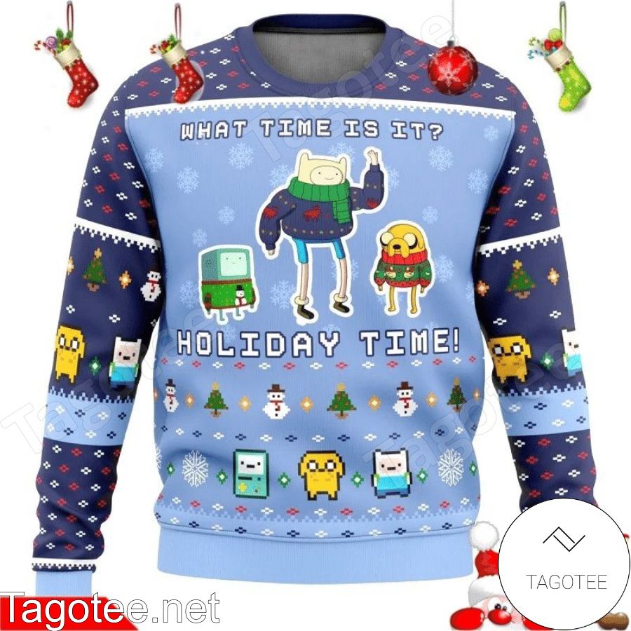 Finn The Human Jake The Dog Adventure Time Christmas Time Ugly Christmas Sweater