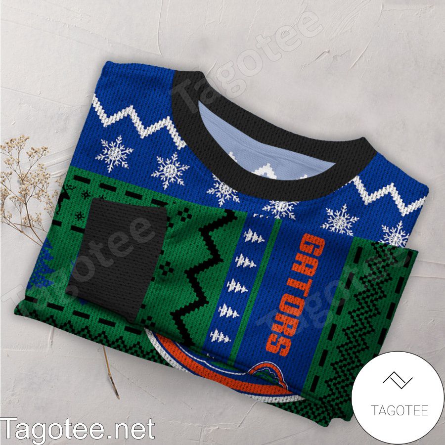 Florida Gators NCAA Football Knit Pattern Ugly Christmas Sweater a