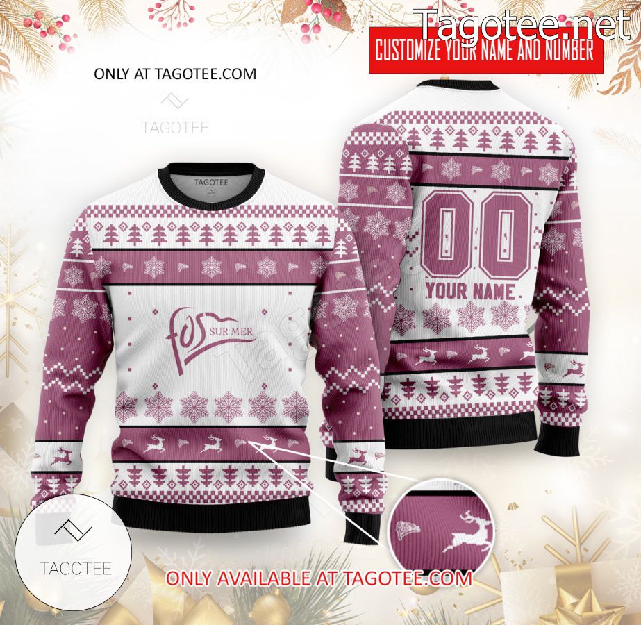 Fos-sur-Mer Basketball Custom Ugly Christmas Sweater - MiuShop
