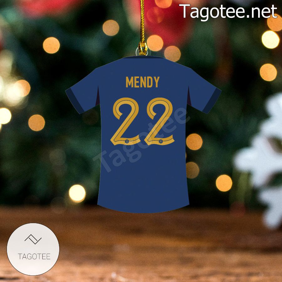 France Team Jersey - Mendy Xmas Ornament a
