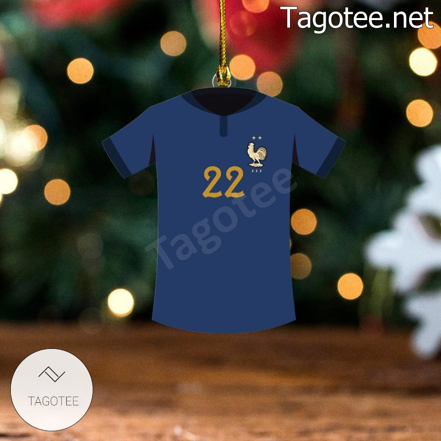 France Team Jersey - Mendy Xmas Ornament