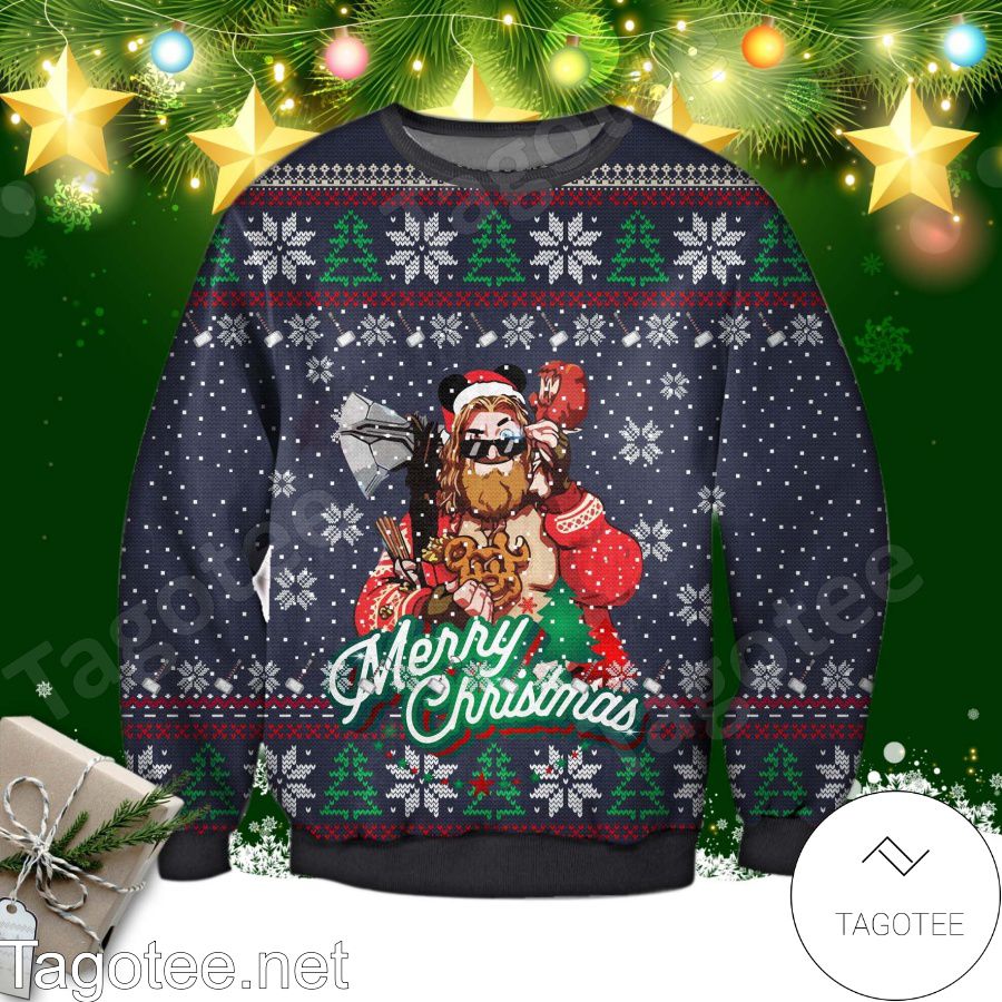 : Funny American Football Ugly Christmas Sweater XMAS