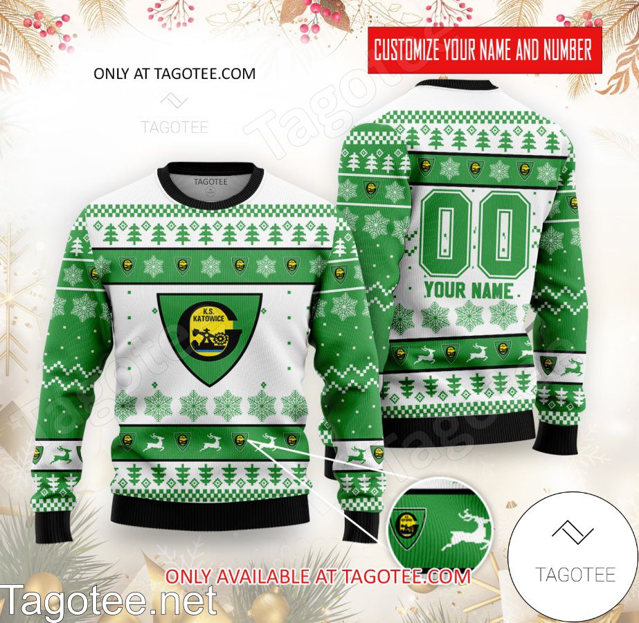 GKS Katowice Custom Ugly Christmas Sweater - MiuShop
